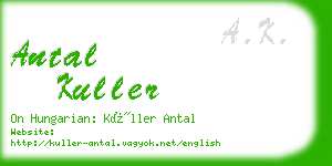 antal kuller business card